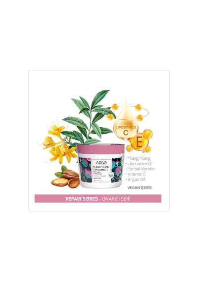 Agiva Ylang Ylang Liposom C Saç Bakım Maskesi 300 Ml - Onarıcı & Bitkisel Bakım