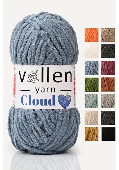 Vollenyarn Cloud,kadife Battaniye Ipi,el Örgü Ipi,tığ Işi Hırka Ipi,amıgurumi Oyuncak Ipi, Denim