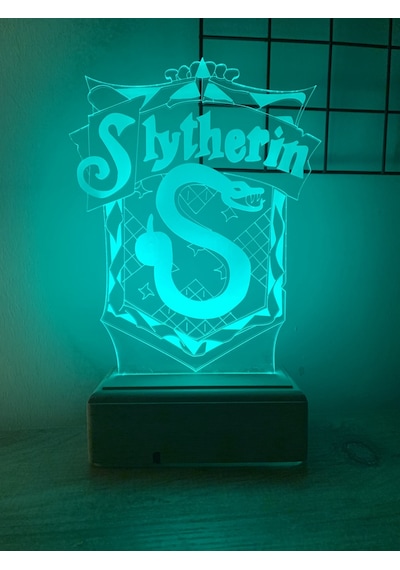Slytherin Harry Potter 16 Renk Gece Lambası