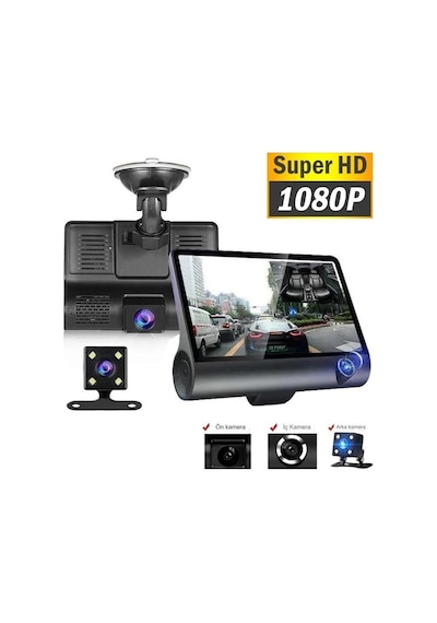 Concord C657 4.0" Tft Ekran Ön Arka Geri Görüş Kameralı Türkçe Me