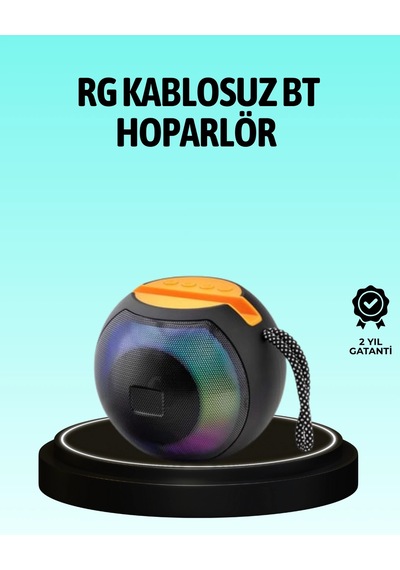 Hubrendy Tekno 8 Saat Çalma Süreli Taşınabilir Bluetooth Hoparlör