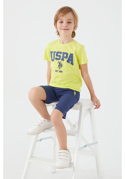 U.S. Polo Assn Light Blue Written Sarı Erkek Çocuk Bermuda U.S. Polo Assn Light Blue Written Sarı Erkek Çocuk Bermuda