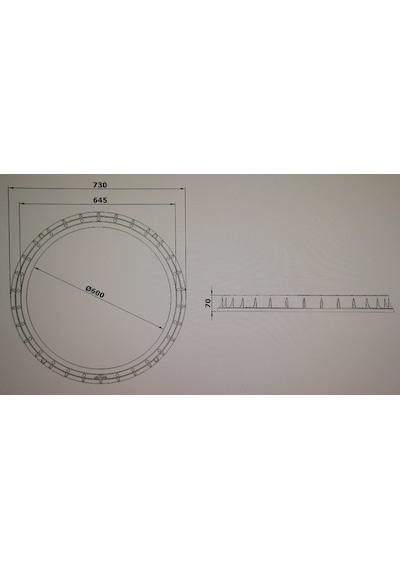 650 Mm Yuvarlak Rögar Kapağı / Çerçeve + Kapak