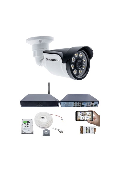 1 Kameralı Güvenlik Seti - 5mp Sony Seculens Kdj-1s-8w-ss-p-v1