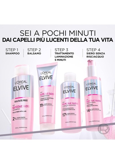 L Oréal Paris Elvive Glycolic Gloss Saç Bakım Seti: Şampuan 200 Ml, Saç Kremi 150 Ml Ve Durulanmayan Serum 150 Ml, 3 Ürün Belirtilmemiş