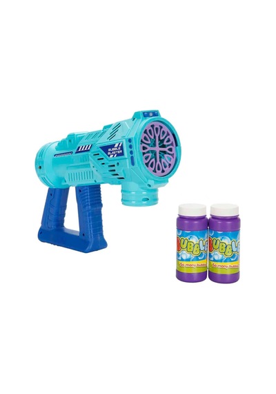 Işıklı Köpük Tabancası 30 Cm - 2 Adet Solüsyonlu Pilli Baloncuk Makinesi+ 500ml Solüsyon Hediyeli