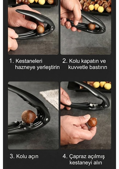Pratik Yaylı 2 Si 1 Arada Kestane Çizici Ve Ceviz Kıracağı