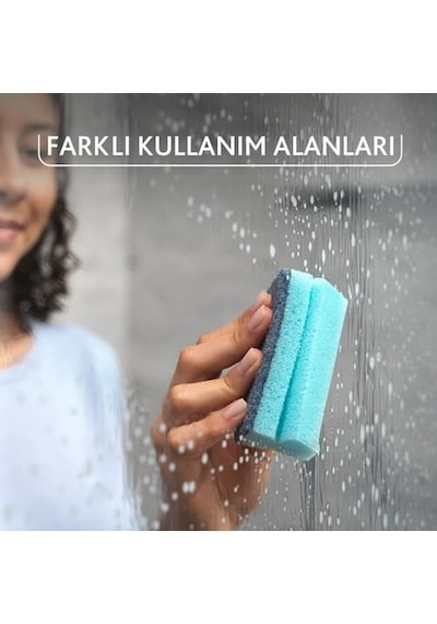 Pro Clean Aktif Enzimli Oluklu Sünger, 3'lü Paket