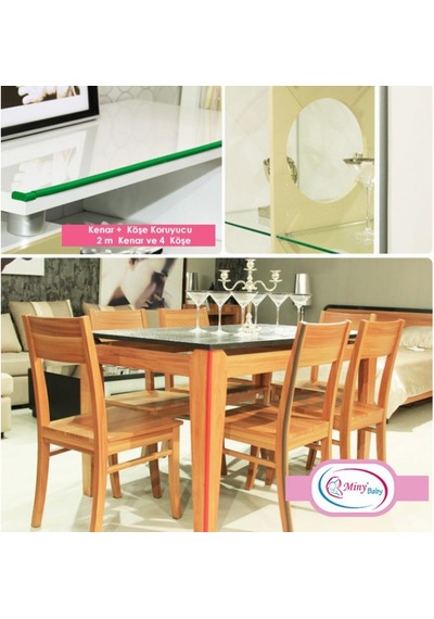 Kauçuk Kenar + Köşe Koruma Kahve Set