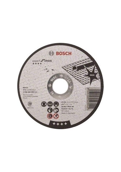Bosch Kesme Diski Inox 125 x 1.6 MM Metal