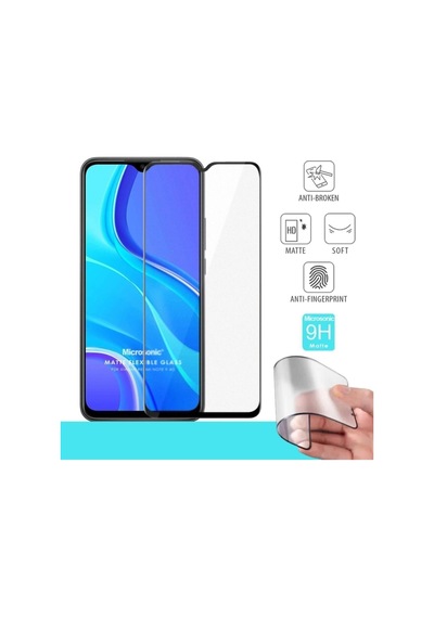 Xiaomi Redmi Note 9 4g Seramik Matte Flexible Ekran Koruyucu Siyah