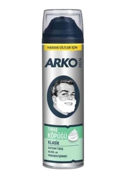 Men Traş Köpüğü Klasik Hassas Ciltler 200 Ml