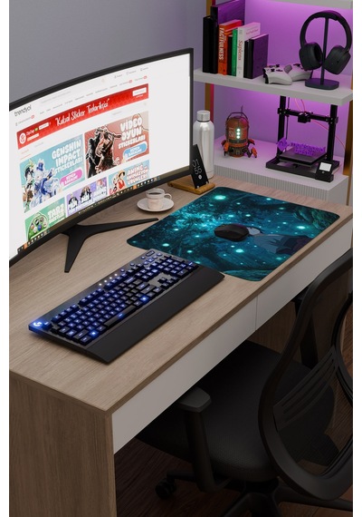 Naruto Sasuke Anime V5 - 48x40 Xl Gaming Kauçuk Kaymaz Taban Mouse Pad Fare Altlığı