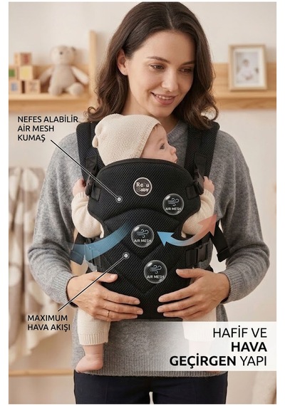 Air Mesh Kanguru Anakucağı Bebek Taşıma Çantası