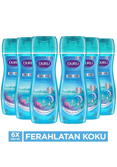 Duru Fresh Sensations Okyanus Ferahlığı Duş Jeli 6 x 450 ML