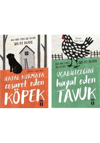 Uçabileceğini Hayal Eden Tavuk + Hayal Kurmaya Cesaret Eden Köpek 2 Kitap Set