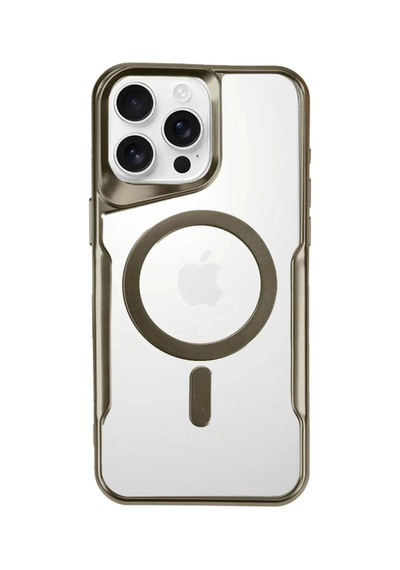 Newface Apple İphone 16 Pro Max Kılıf Boyi Magsafe Silikon Kapak - Çöl Titanyum
