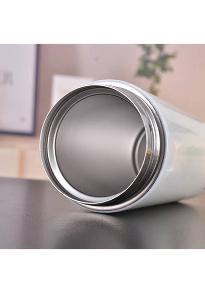 Isme Özel El Yazısı Tasarımlı Termos Mug Beyaz