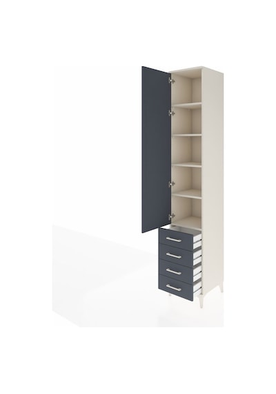 Hyperion Dolap 5 Raflı 4 Çekmeceli Tek Kapaklı 44x44x243 Ayta... Aytaşı
