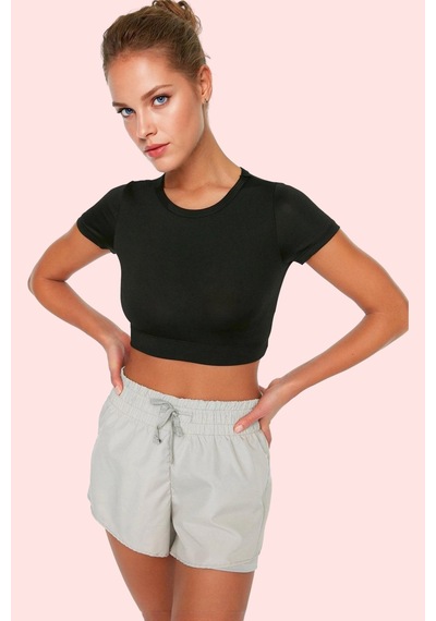 Ersefa Moda Örme Normal Bel Boru Paça Sportswear Haki Paraşüt Kumaş 2 Ka Gri