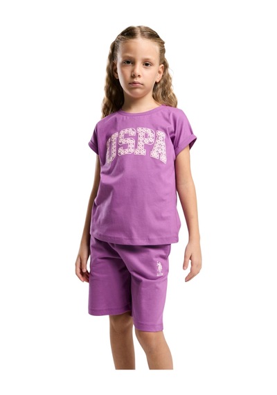 U.S. Polo Assn. Kız Çocuk Bermuda Takım Violet U.S. Polo Assn. Kız Çocuk Bermuda Takım Violet