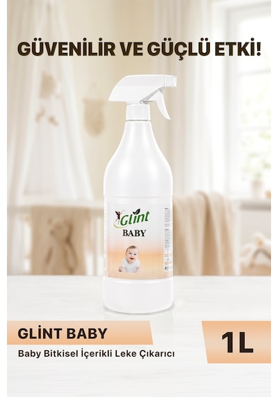 Glint Baby 1 Litre Bitkisel İçerikli Bebek Çamaşır Leke Çıkarıcı
