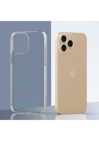 Apple Uyumlu iPhone 13 Pro Max Kılıf Şeffaf Lüx Ultra Koruma Silikon Renksiz