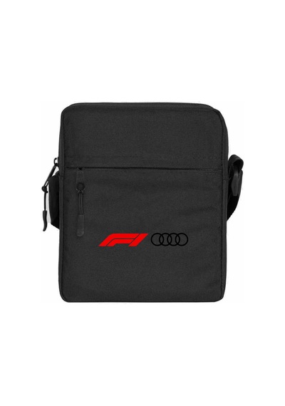 F1 Audi Logo Siyah Omuz Çantası