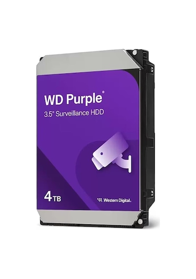 Wd 4tb 3.5 Purple Wd44purz Sata3 5400rpm 128mb 7-24 Guvenlık Harddisk Resmi Distribitör Ürünü