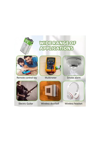 Type-c Şarj Edilebilir Li-ion 9v 650mah Pil