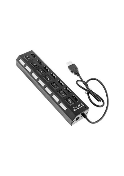 7448 7 Port Usb Hub Switch 40 Cm Çoklayıcı Çoğaltıcı Usb 2.0-480 Mbit/sn Veri Aktarım Hızı