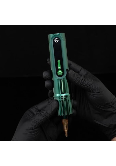 Ez P2 Epic Emerald 3.5mm Stroke Kablosuz Dövme Makinesi - Yeşil