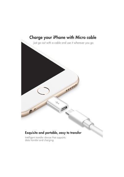 Otg Micro Usb To Apple Uyumlu iPhone Lightining Çevirici Dönüştürücü Adaptör