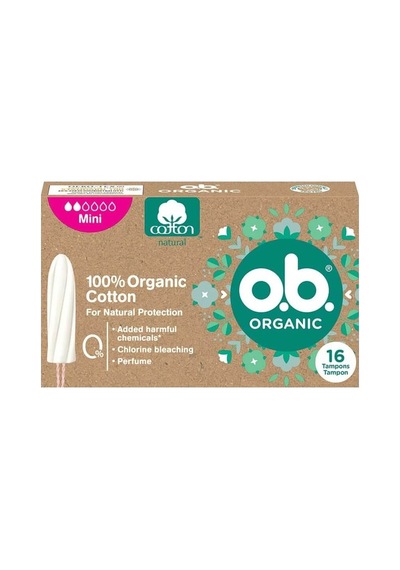 O.b Mini Organik Tampon 16'lı 24'li Paket