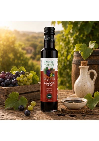 Organik Glutensiz Doğal Fermentasyon Balzamik Sirke 250 Ml