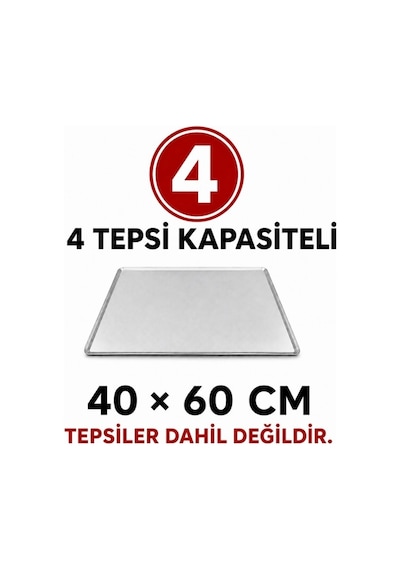 Pimak Elektrikli Patiseri Fırın 40x60 Cm - 4 Tepsi 380v