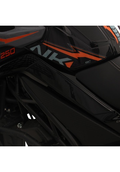 GP Kompozit  CF Moto 250 NK 2023-2024 Uyumlu Full Pad Seti Turuncu