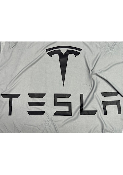 Tesla Model 3 2020- Araba Brandası Gri Kumaş Penye Toz Geçirmez Oto Garaj Branda