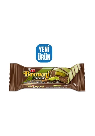 Browni Intense Antep Fıstıklı Kaplamalı Kakaolu Kek 35 Gr X 16
