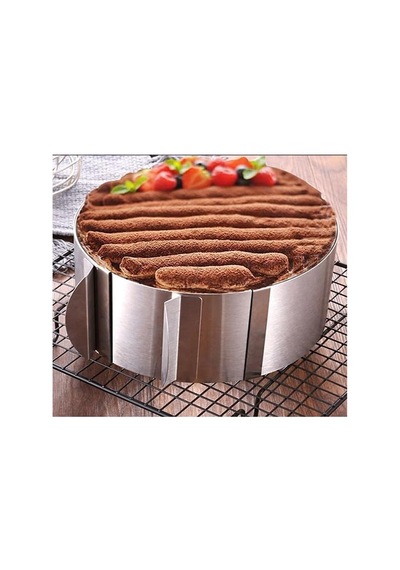 Ayrex Çoşan Ayarlaabilir Gümüş Yuvarlak Pasta Çemberi 15 Cm Diğer