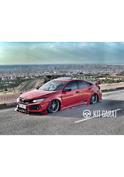 Honda Civic 2016-2021 Fc5 Fc5 Custom Ön Lip Plastik Boyasız