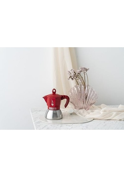 Bialetti - Moka Exclusive İndüksiyon: 2 Cups Ocak Üstü Espresso Pişirici - 100ml - Kırmızı Renk - Alt Hazne: Dış Paslanmaz Çelik İç Alüminyum - İndüksiyon Ocak Türleri İçin Uygundur Bialetti - Moka Exclusive İndüksiyon: 2 Cups Ocak Üstü Espresso Pişirici - 100ml - Kırmızı Renk - Alt Hazne: Dış Paslanmaz Çelik İç Alüminyum - İndüksiyon Ocak Türleri İçin Uygundur