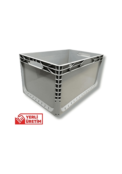Alpbx 1.kalite Gri Plastik Kasa 60x40x32 Cm - Kutu 65 Litre