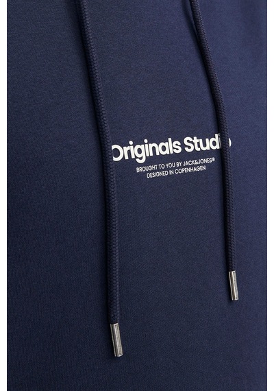 Jack & Jones Jorvesterbro Sweat Hood Noos Erkek Sweatshirt 12241687 Sky Captain