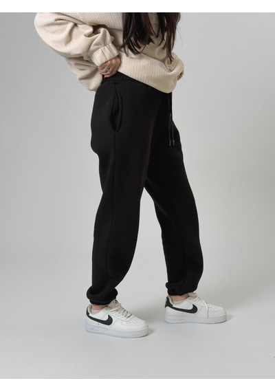 Cocopelli Şardonlu Siyah Kadın Jogger Eşofman Coc2543
