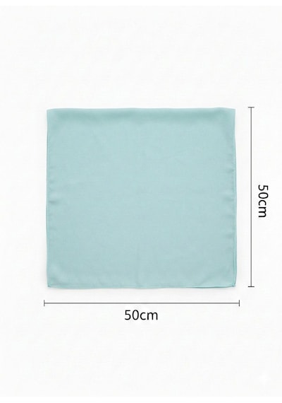 Jz Shop Düz Sade Şifon Kare Fular - Zarif Kadın Boyun Fuları Ve Bandana 50x50cm Su Yeşili