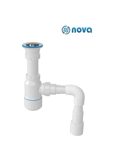 1 Kalite Körüklü Tahliye Taslı Lavabo Evye Sifonu Depolu Lavabo Evye Gider Borusu Diğer