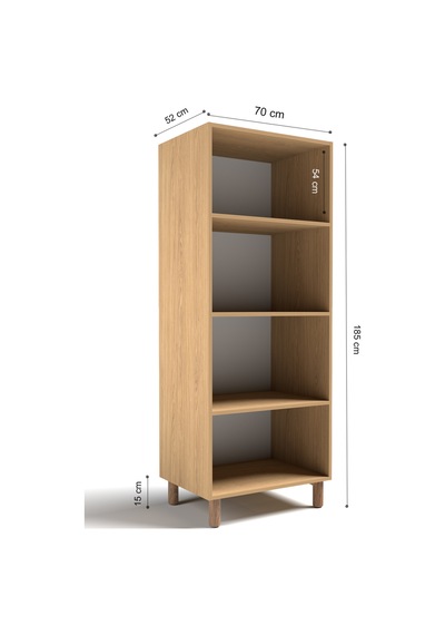 2 Kapaklı 3 Raflı Gardırop Mdf Kapak Beyaz