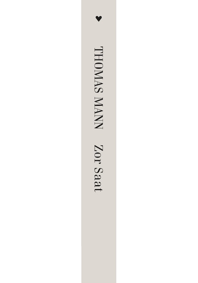 Zor Saat - Toplu Öyküler 1 - Thomas Mann - Can Yayınları
