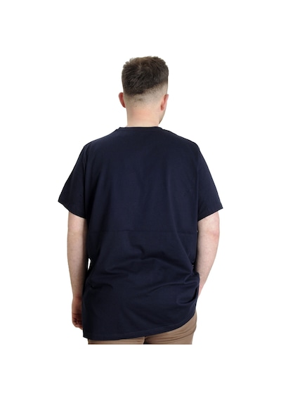 Mode Xl Büyük Beden Erkek T-Shirt Vıntage 23144 Lacivert 001